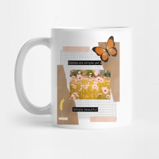 Scrapbook Daisy Mug